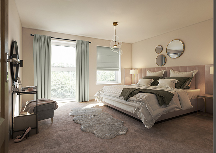 Kyoto Faux Silk, Greige - Made to Measure Curtains - Image 8